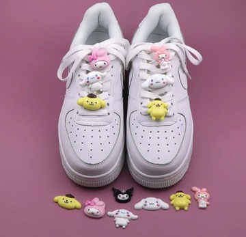 Булавки для обуви, шнурки, булавки, зажимы, пряжки, DIY Hello Kitty KUROMI Kotek