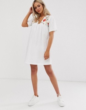 ДИЗАЙН СВОБОДНОЕ ПЛАТЬЕ ДЛЯ беременных С ЦВЕТАМИ XS