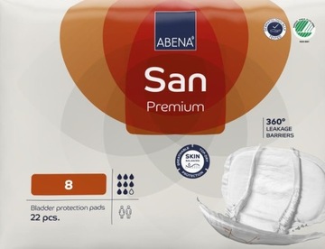 PIELUCHA ANATOMICZNA PREMIUM ABENA SAN 8, 22szt.
