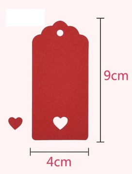 ES1 ETYKIETY WALENTYNKI LOVE YOU SERCE 10szt