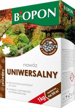 BIOPON NAWÓZ UNIWERSALNY JESIENNY WIELOSKŁADNIKOWY GRANULOWANY 1KG