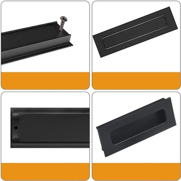 РУЧКА МЕБЕЛЬНАЯ ВСТРАИВАЕМАЯ, ЧЕРНАЯ МАТОВАЯ, 142 мм LOFT