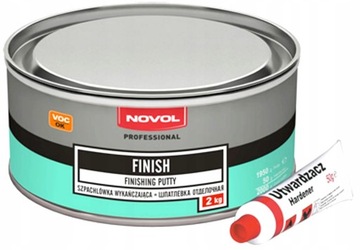 Novol Finish z Utwardzaczem. Szpachlówka wykańczająca 2kg