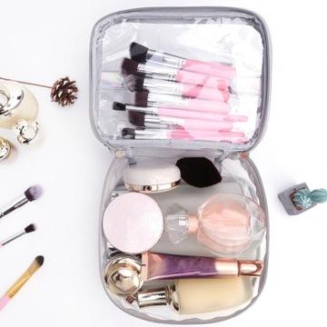 Прозрачная косметичка Прозрачная дорожная сумка с двойным слоем