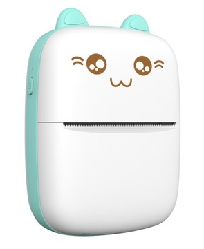 MINI DRUKARKA TERMICZNA do zdjęć etykiet DRUKUŚ rolka + 3 ROLKI NAKLEJKI