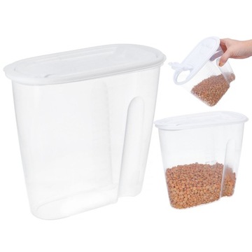 POJEMNIK NA PRODUKTY SYPKIE PŁATKI Z MIARKĄ 1,5L