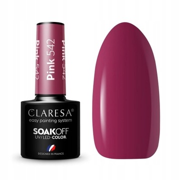 Claresa Lakier Hybrydowy Pink nr542 5ml HYBRYDA