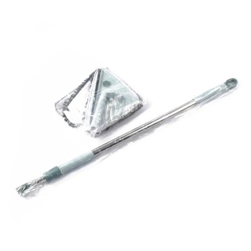 Треугольная вращающаяся на 360° швабра для чистки окон, стекол, регулируемая, 130 см