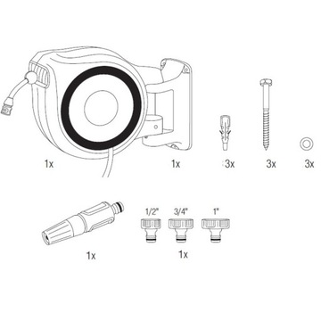 Gardena Bęben naścienny RollUp XL 18630