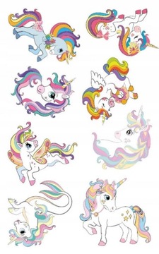 Раскраска с татуировками Единороги 16 Татуировки