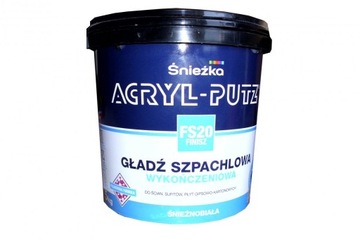 ŚNIEŻKA ACRYL PUTZ FINISZ 5 kg MASA SZPACHLOWA