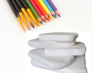 ПЛОСКИЕ КАМНИ ДЛЯ РИСУНКА Креативная игрушка Монтессори 5шт. 10-20см