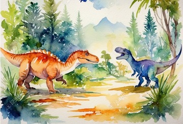 Fototapeta tapeta dla dzieci dinozaury tapety dla dziecka do pokoju dziecka