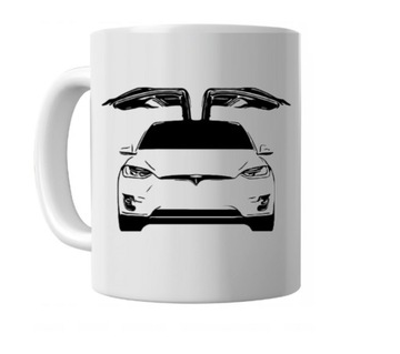 Kubek dla kierowcy auta TESLA - prezent dla chłopaka - na urodziny