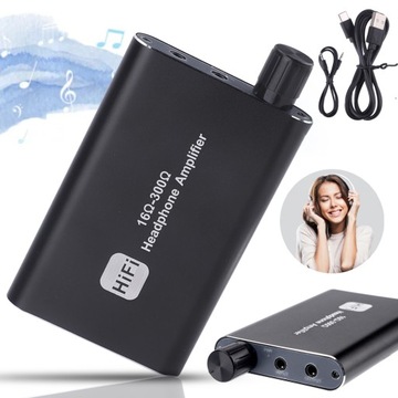 HiFi усилитель для наушников, разъем DAC AUX, 16–300 Ом