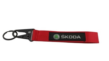 SKODA SMYCZ SMYCZKA DO KLUCZY BRELOK BRELOCZEK CZERWONA