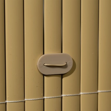 Набор крепежных элементов для садовых ограждений из ПВХ 20 шт. коричневый