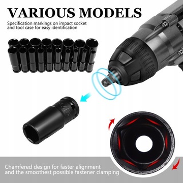 НАБОР ИНСТРУМЕНТОВ ДЛЯ УДАРНЫХ ГОЛОВОК, 20 ШТ./КОМПЛЕКТ