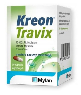 Mylan Kreon Travix 10 000j. enzymy trawienne 50kap