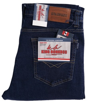 SPODNIE MĘSKIE JEANS DZINS CIEMNE W42 L30 114-118