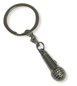 BRELOK MUZYKA MIKROFON - BRELOCZEK dla WOKALISTY