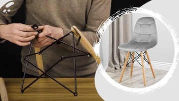 Скандинавский стеганый бархатный стул для столовой.