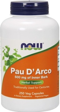 Now Foods Pau Darco 500 Mg 250 Caps
