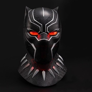 Hełm Czarna Pantera maska LED dotyk Wakanda 4ever