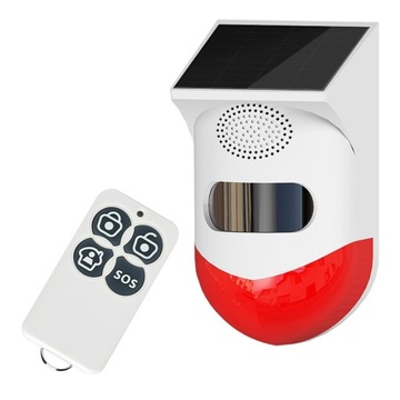 Alarm słoneczny 120 dB Bezprzewodowy system alarmowy z czujnikiem ruchu i pilotem