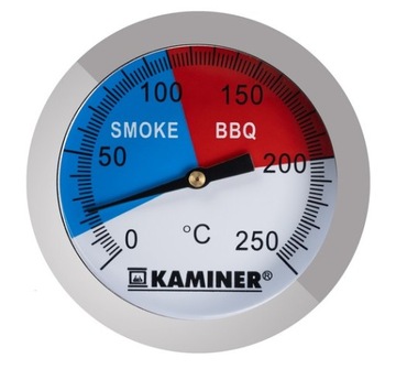 TERMOMETR ANALOGOWY GWINTOWANY Z SONDĄ DO BBQ GRILLA WĘDZARNI SZYNKOWARU