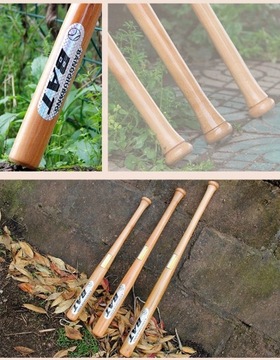 Деревянная бейсбольная бита из твердой древесины, с сумкой