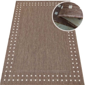 DYWAN ZEWNĘTRZNY NA TARAS BALKON 120x170 ZARA 2-STRONNY PŁASKOTKANY