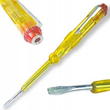 PRÓBNIK NAPIĘCIA PROBÓWKA TESTER PRĄDU ŚRUBOKRĘT