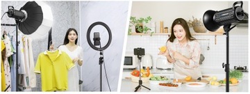 Светодиодная лампа RGBW 150 Вт SOFTBOX для фотостудии + штатив 250 см