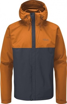 Kurtka męska Rab Downpour Eco Jacket pomarańczowa