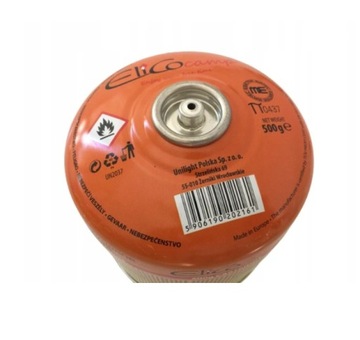Kartusz gazowy EliCo gwintowy 500 g - gwint 7/16