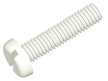 Śruba M3x16mm Łeb walcowy Nacięcie proste poliamid; M3X16/BN1062-10szt