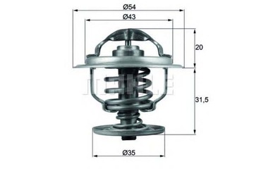 TERMOSTAT BEHR 03G121111A 03G121113A TH11287G1 482