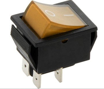 Przełącznik podświetlany kołyskowy włącznik 20A 12V MK621 pomorańczowy