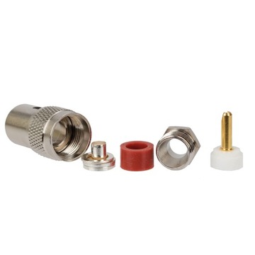 Wtyk UC-1 klampowany na RF-7 Aircell 7 PTFE/GOLD