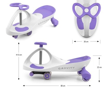 Гравитационный аттракцион со светодиодной подсветкой для детей Gravity Milly Mally