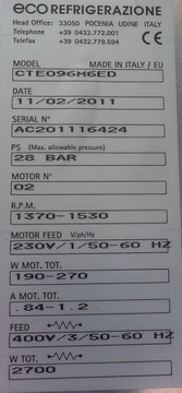 Chłodnica parownik ECO CTE096M6ED 5,7 kW