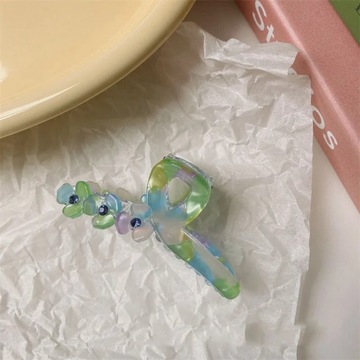 New Summer Flower Claw Clip Korean Mermaid Gradient Color Acrylic Crab