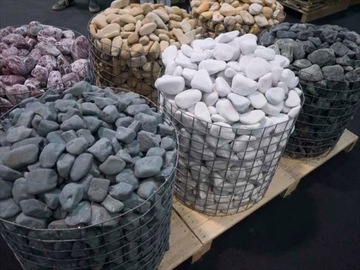 ГАЛЬКА ТАССОС БЕЛАЯ 6-10см ГЛОССАРИЙ КАМЕНЬ 1кг