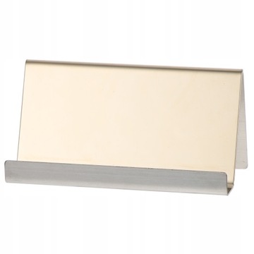 Визитница золотая подставка