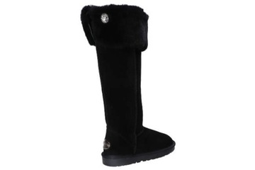 P058 ŚNIEGOWCE EMU BUTY ZIMOWE SKÓRZANE FUTRO B 36