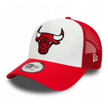 Czapka New Era NBA Chicago Bulls A-Frame Trakerka Biała Czerwona
