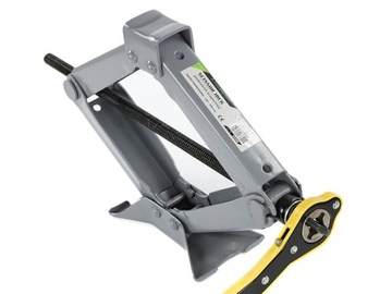 PODNOŚNIK SAMOCHODOWY LEWAREK TRAPEZOWY DO ZMIANY KÓŁ Z KLUCZEM 2T 2000KG