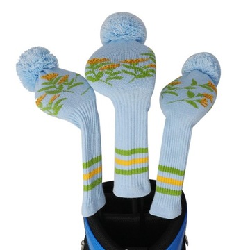 Pokrowiec na głowę klubu golfowego Dzianinowa główka klubu golfowego w kolo