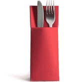 Карманы для столовых приборов Red punta, 50 шт.